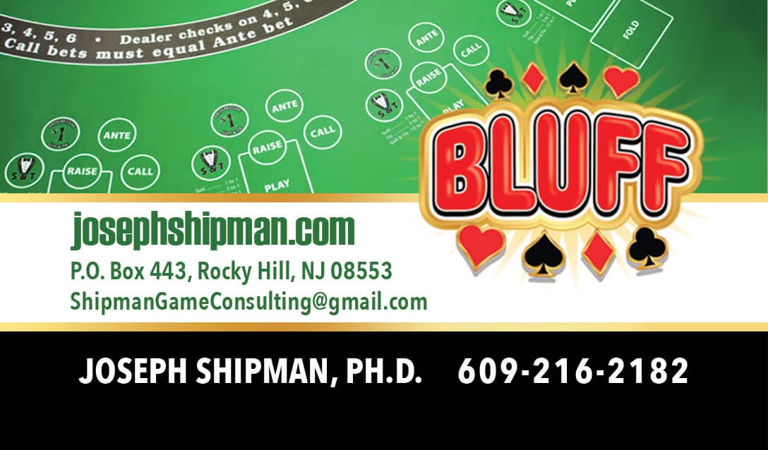 Joe Shipman's Business Card Joe Shipman's Business Card