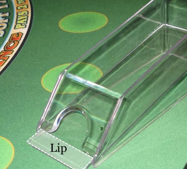 This picture highlights the area of the shoe that is known as the Lip