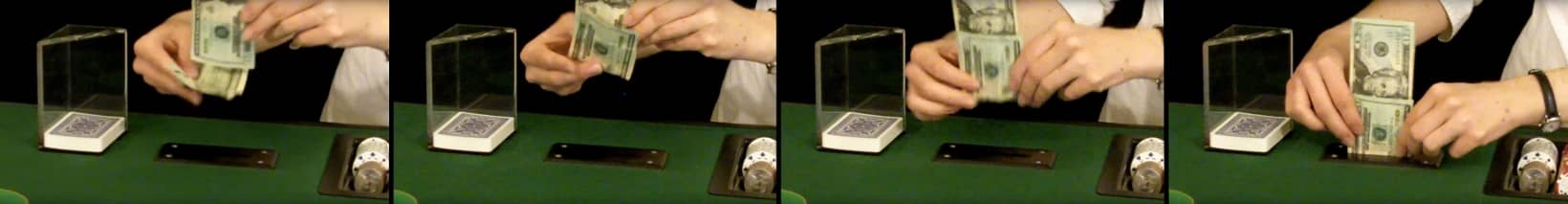 how to put money in the drop box