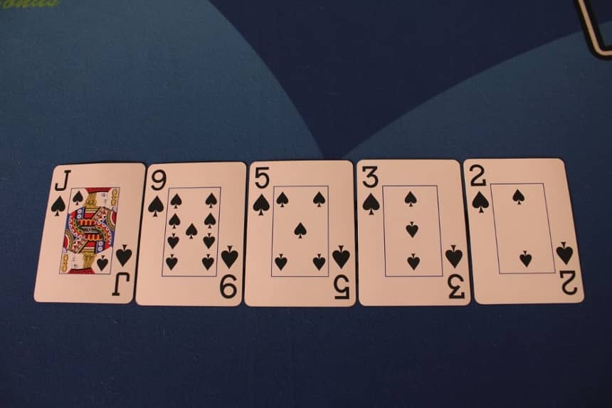 Pai Gow Poker flush example