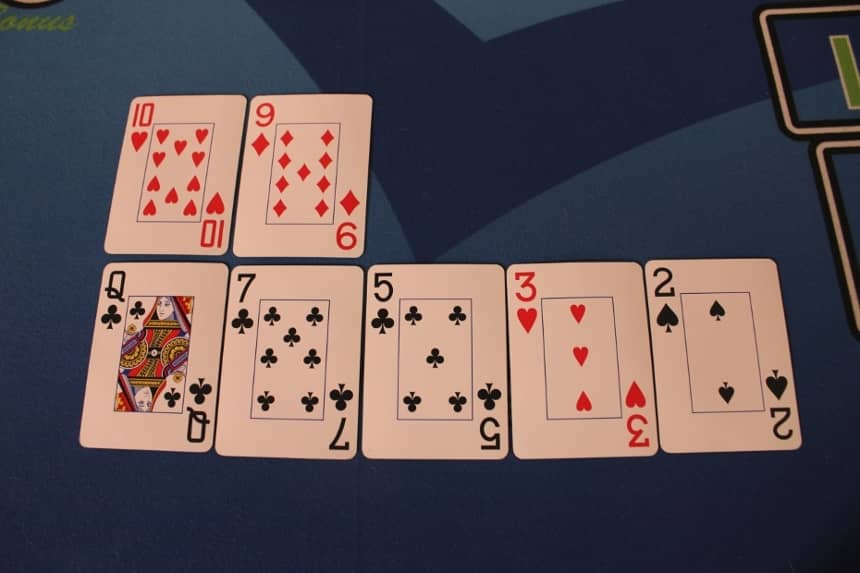 Pai Gow Poker high card example