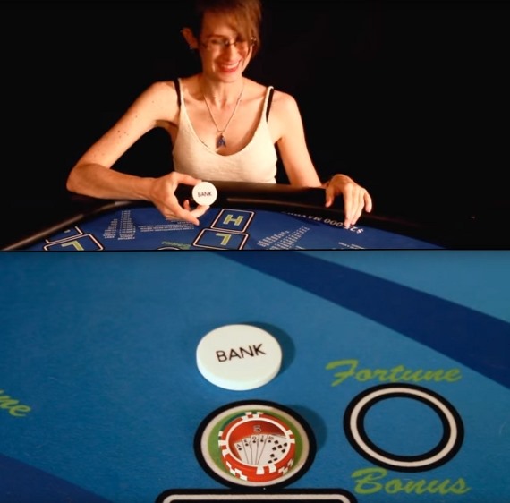 Pai Gow Poker player-banker button examples