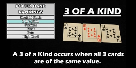 What a Three of a Kind looks like