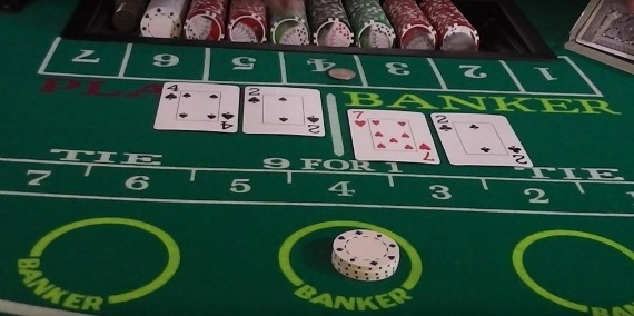 Baccarat commission collection tray