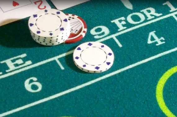 Mini baccarat tie bet payout example