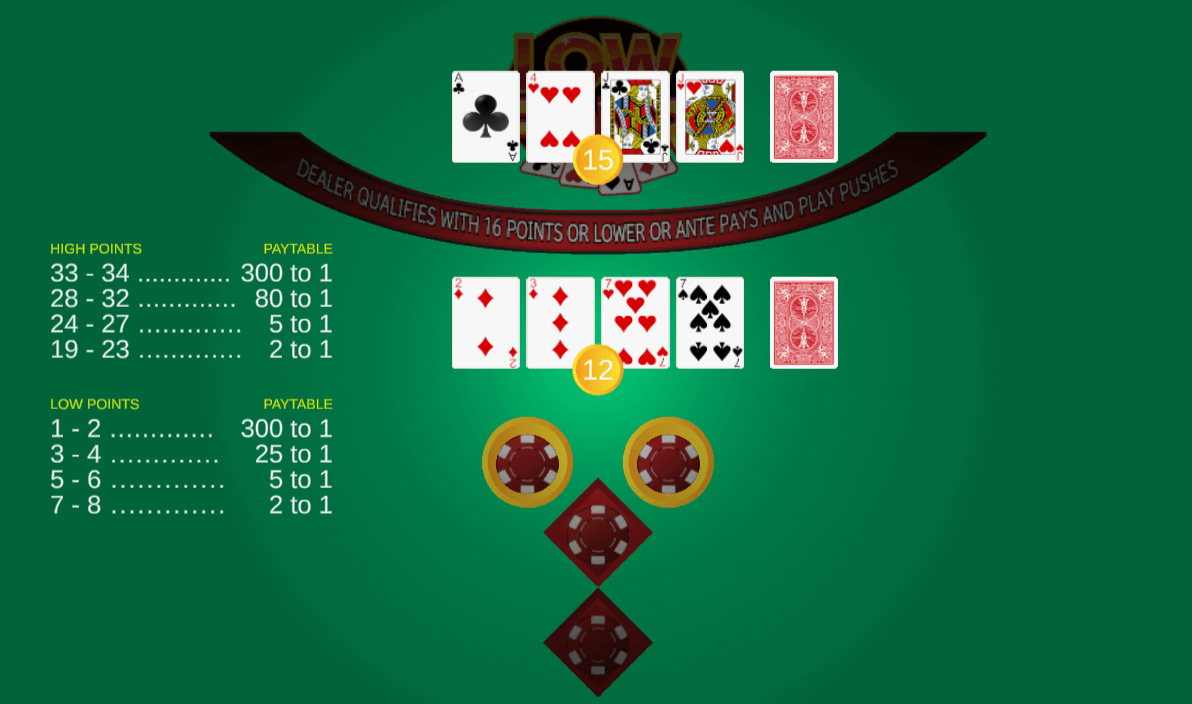 Screenshot of gameplay for Low Four