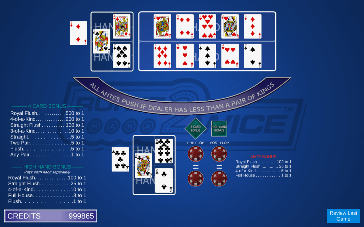 Screenshot of gameplay for Run It 2wice