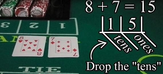 Mini baccarat card values