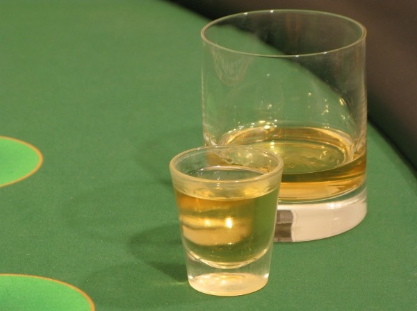 A shot of alcohol