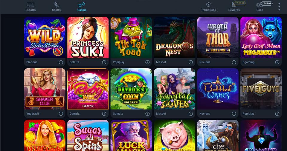 Screenshot of Thunderpick