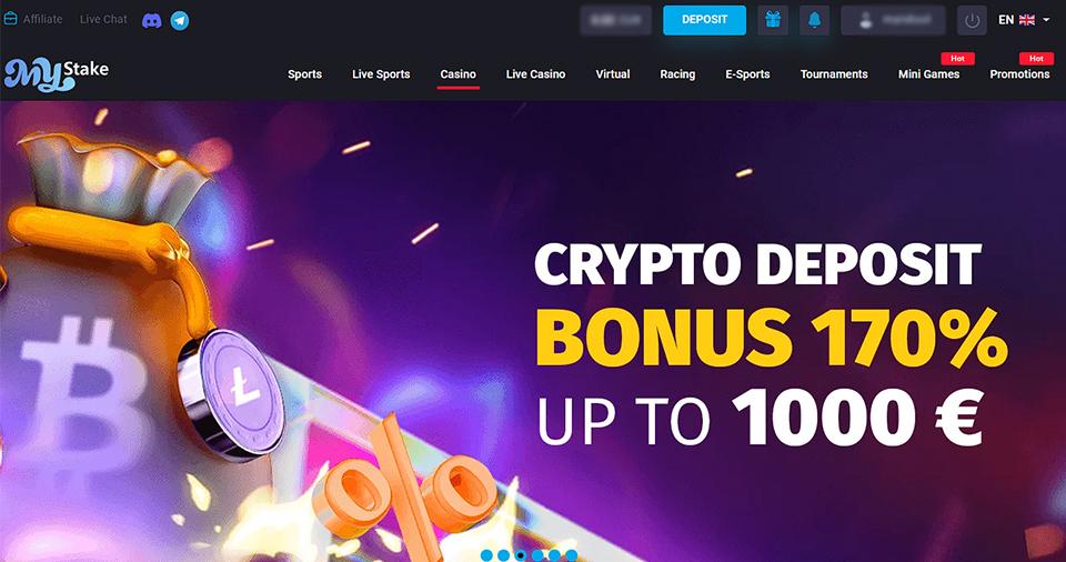Screenshot of MyStake