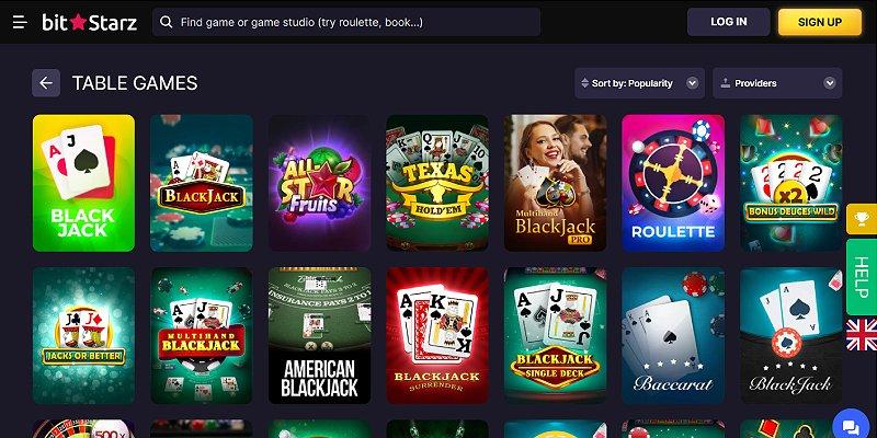 Screenshot of BitStarz
