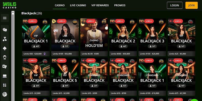 Wild Casino Games