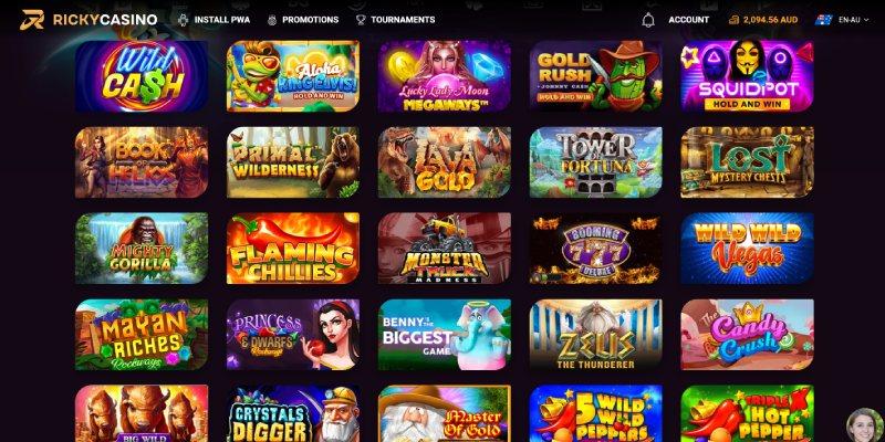 Screenshot of Ricky Casino