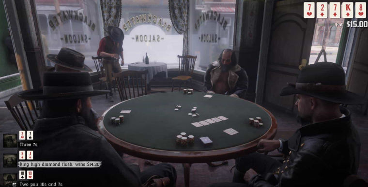 characters playing poker
