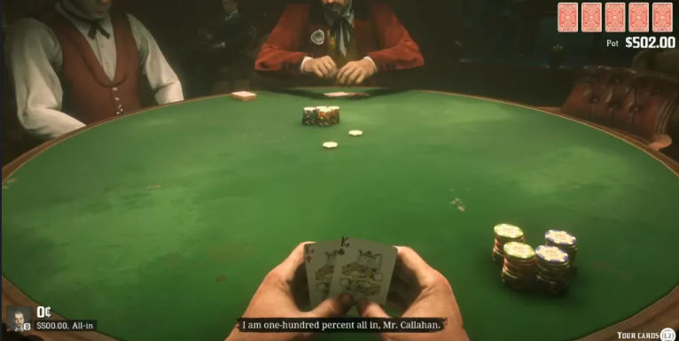 characters playing poker
