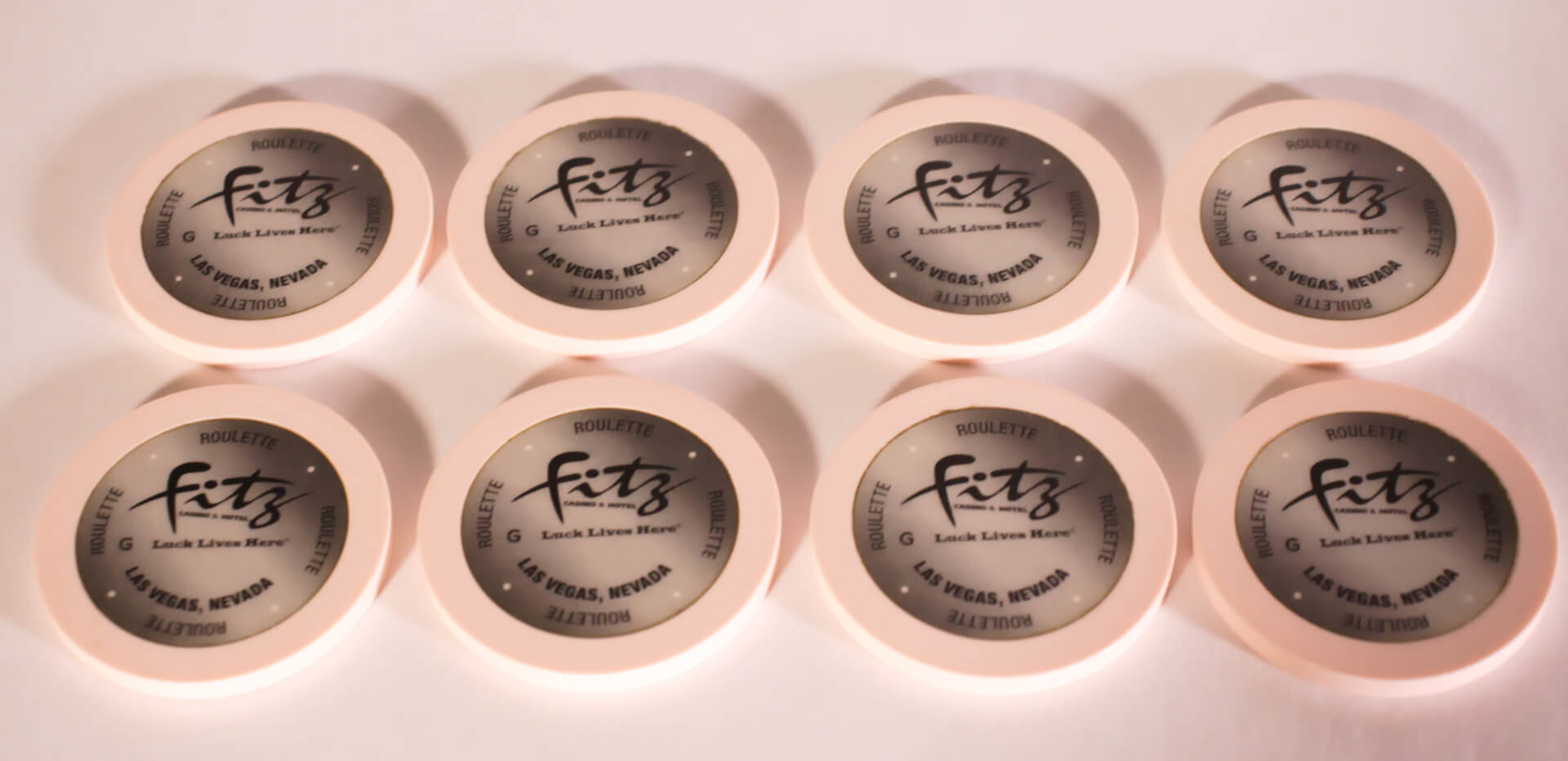 Fitz Roulette Chips Peach