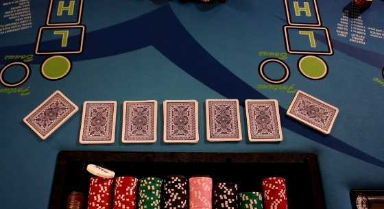 The Dealer deals out 7 hands of 7 cards each The Dealer deals out 7 hands of 7 cards each