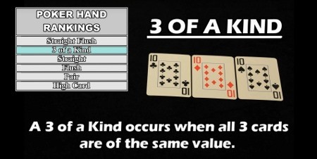 What a Three of a Kind looks like