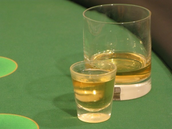 A shot of alcohol