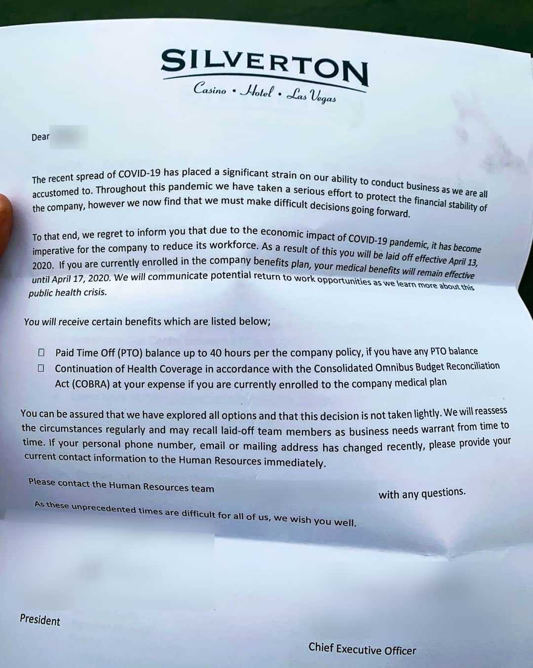 Silverton Letter Silverton Letter