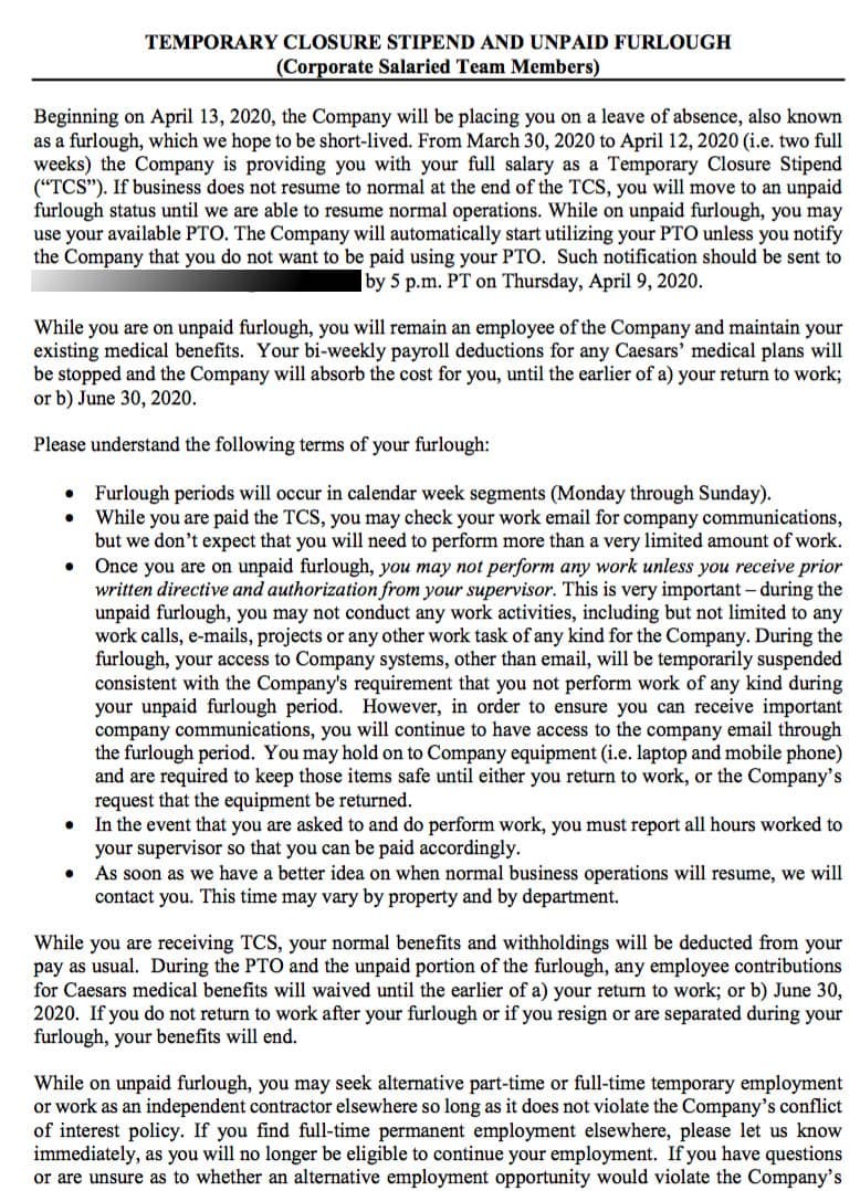 Caesars Letter