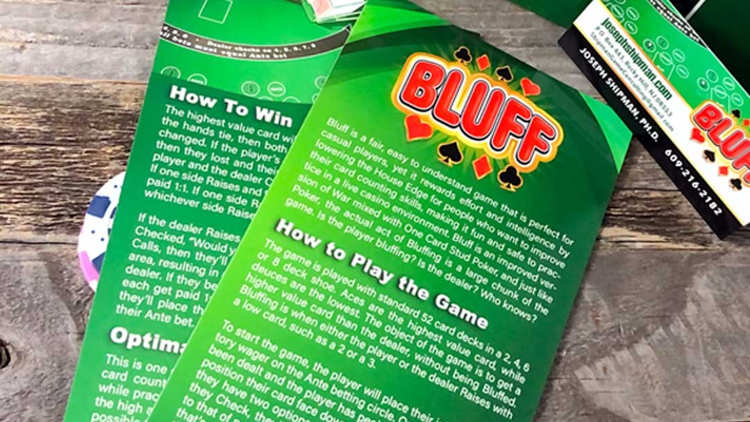 Bluff's rack card