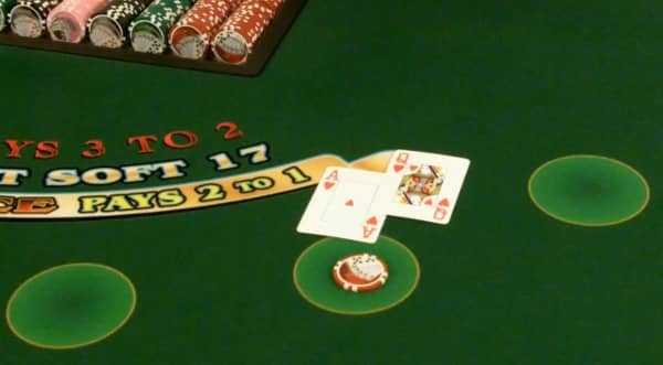 The player has a blackjack The player has a blackjack