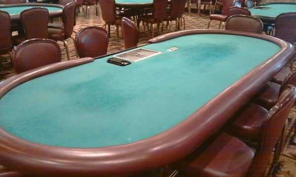 A poker table A poker table
