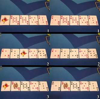 Examples of how to use the joker card Examples of how to use the joker card