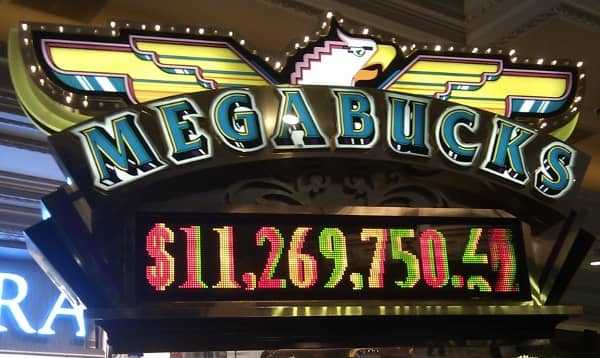 Megabucks sign Megabucks sign