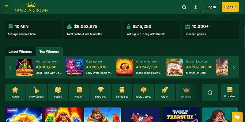 Screenshot of Golden Crown