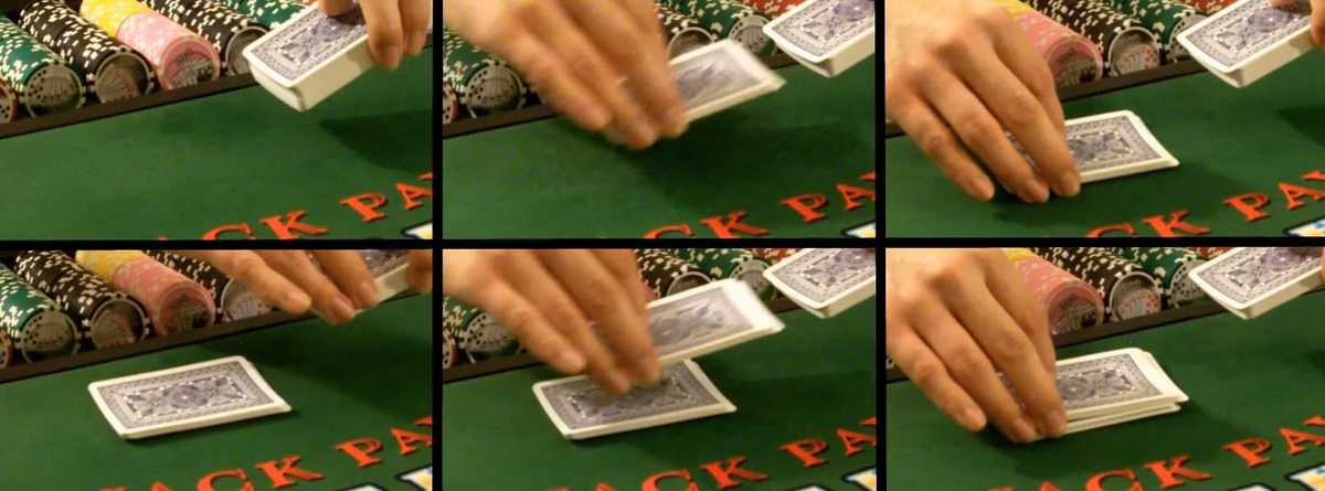 the dealer is stripping the deck the dealer is stripping the deck