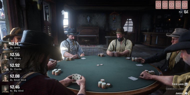 characters playing poker
