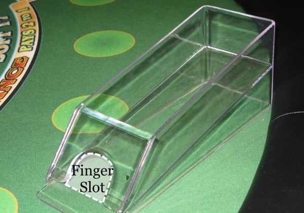 This picture highlights the area of the shoe that is known as the Finger Slot This picture highlights the area of the shoe that is known as the Finger Slot