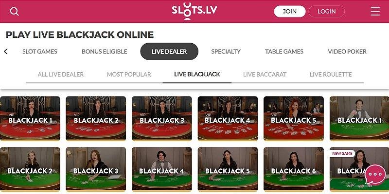 Slots.lv Games