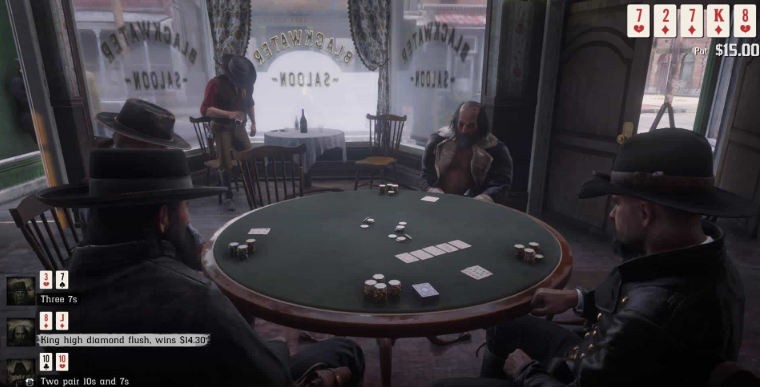 characters playing poker