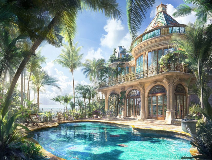 hotel next to a pool
